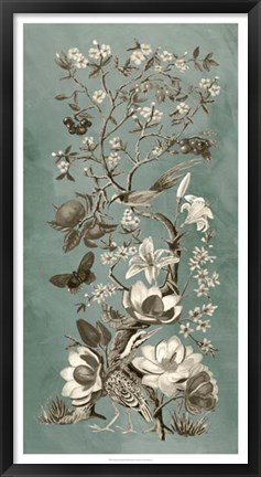 Framed Chinoiserie Patina II Print