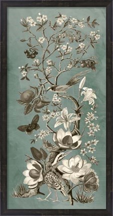 Framed Chinoiserie Patina II Print