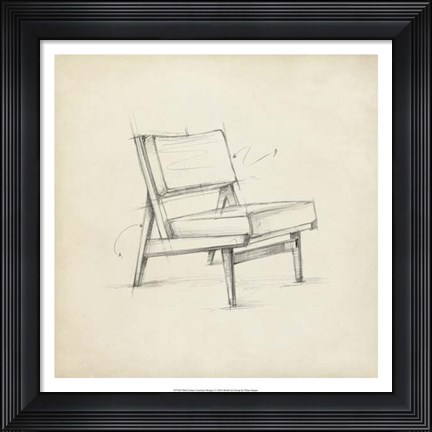 Framed Mid Century Furniture Design I Print