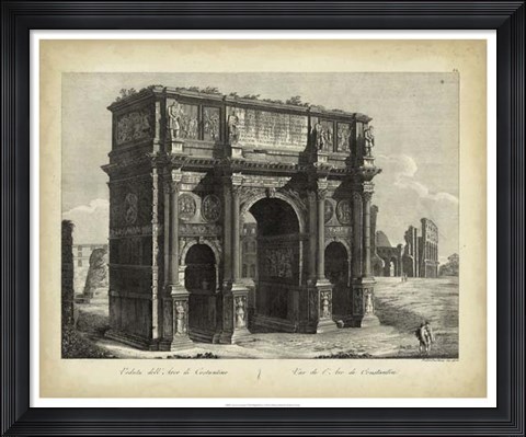 Framed Arco di Constantino Print
