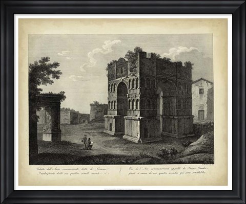 Framed Arco di Giano Quadrifonte Print