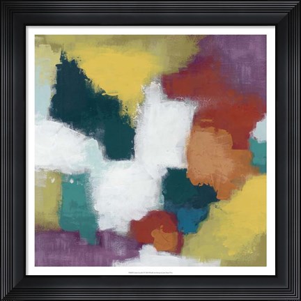 Framed Color Cascade I Print