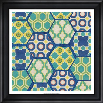 Framed Painted Tortoise II Print