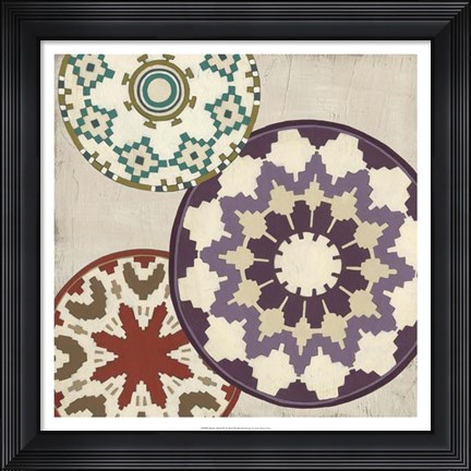 Framed Basket Motif IV Print