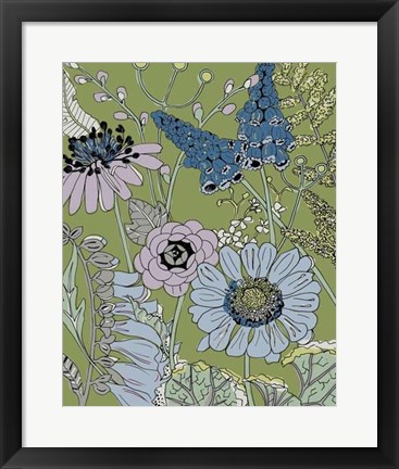 Framed Graphic Garden II Print
