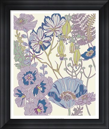 Framed Graphic Garden III Print