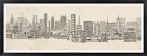 Framed Neutral City Sounds Print