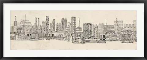 Framed Neutral City Sounds Print