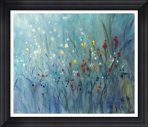 Framed Blue Vision I Print