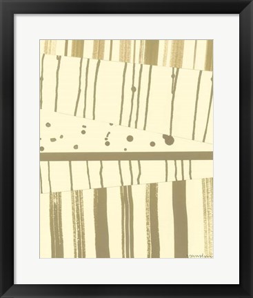 Framed Papyrus Collage I Print