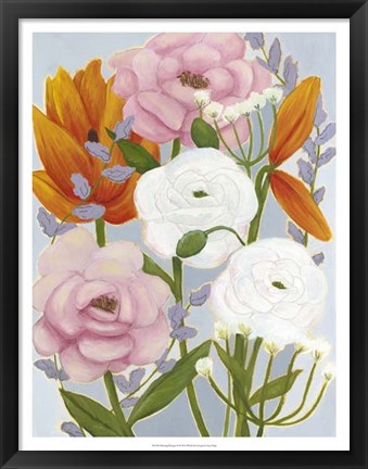 Framed Morning Bouquet II Print