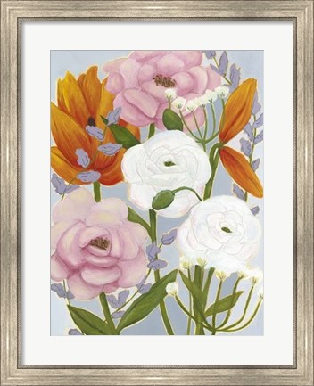 Framed Morning Bouquet II Print
