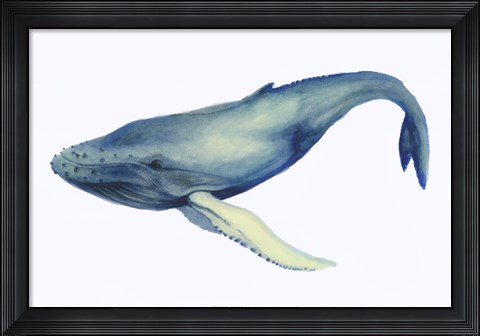 Framed Whale&#39;s Song I Print