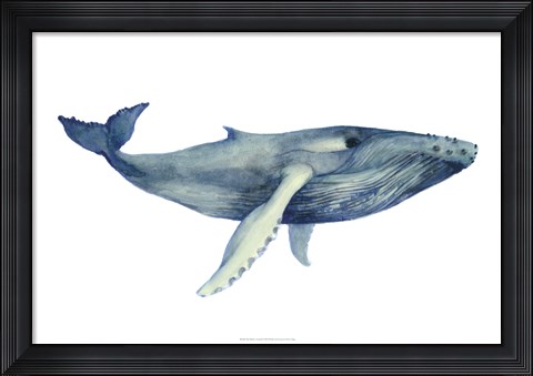 Framed Whale&#39;s Song II Print