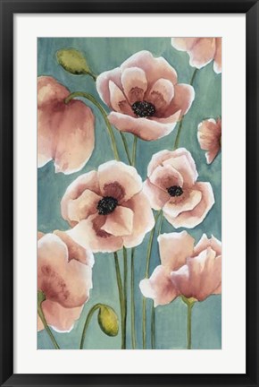 Framed Freckled Poppies II Print