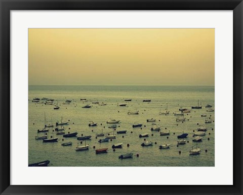 Framed Sunset Harbour II Print