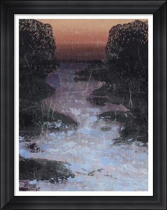 Framed Twilight Canal I Print