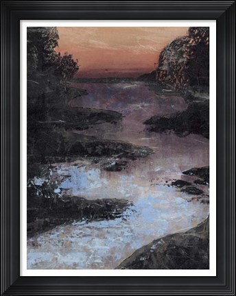 Framed Twilight Canal II Print