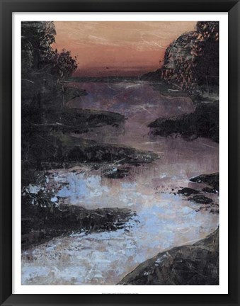 Framed Twilight Canal II Print