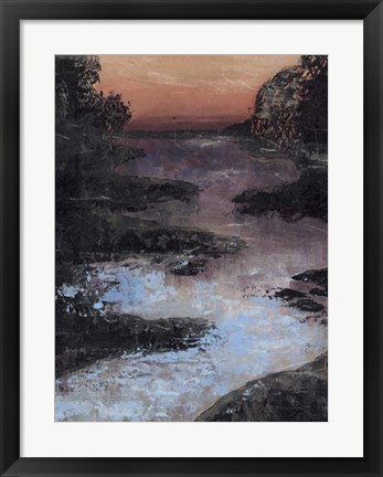 Framed Twilight Canal II Print