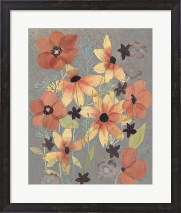 Framed Offset Botanicals I Print
