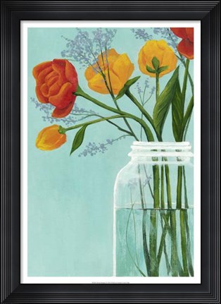 Framed Sylvan Bouquet II Print