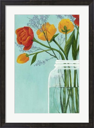 Framed Sylvan Bouquet II Print
