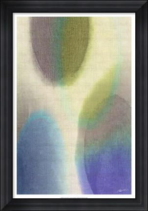 Framed Overtone Blue I Print