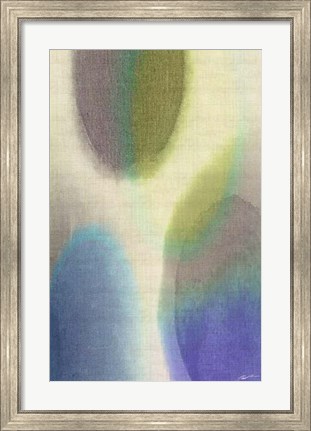 Framed Overtone Blue I Print