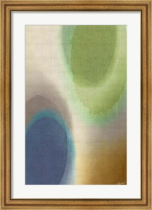Framed Overtone Blue II Print