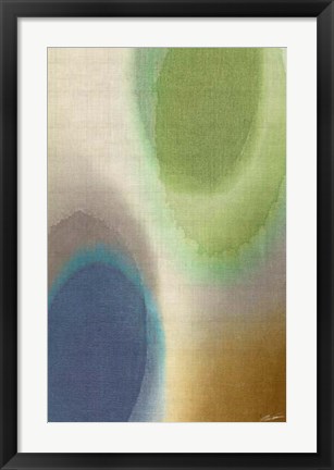 Framed Overtone Blue II Print