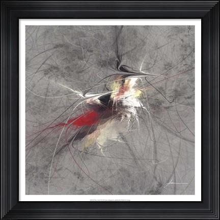 Framed Paint Swirl I Print