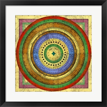 Framed Measurement Tiles II Print