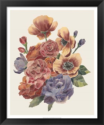 Framed Stained Glass Posy II Print