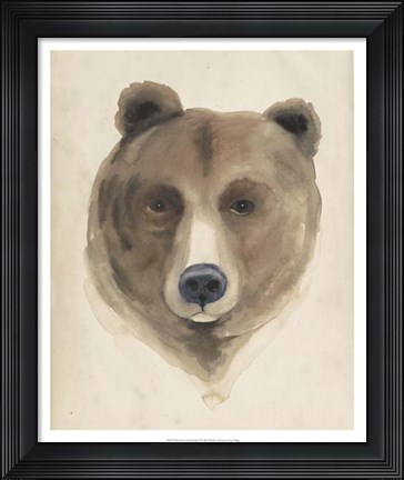 Framed Watercolor Animal Study VI Print