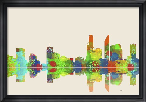 Framed Adelaide SA Skyline 1 Print