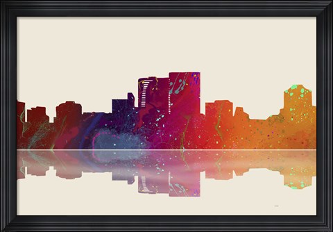 Framed Darwin NT Skyline 3 Print