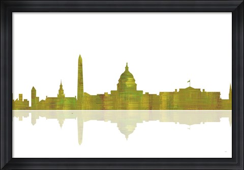 Framed Washington DC Skyline 1 Print