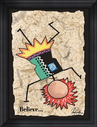 Framed Believe Print