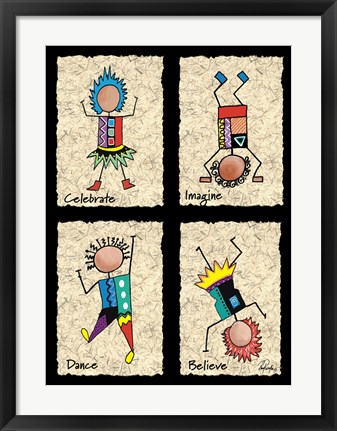 Framed Celebrate Dance Print