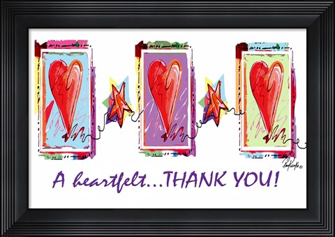 Framed Heartfelt Thank You Print