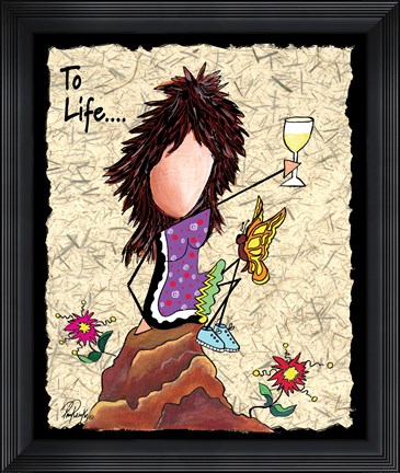 Framed Toast To Life Print