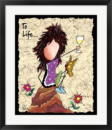 Framed Toast To Life Print