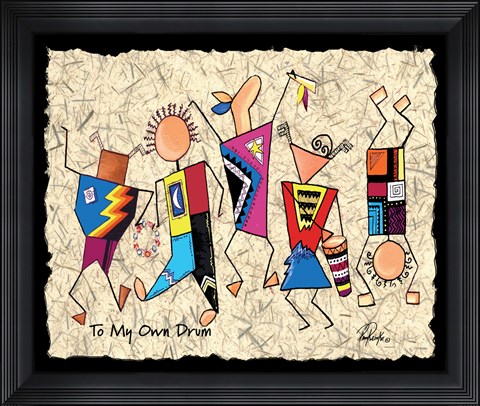 Framed To My Own Drum Print