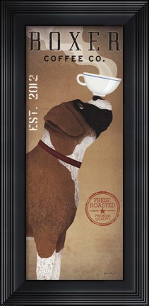 Framed Boxer Coffee Co. v Print