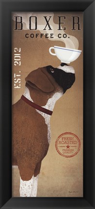 Framed Boxer Coffee Co. v Print