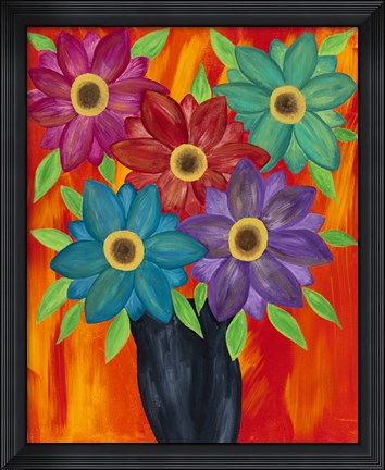 Framed Blooming Colors Print