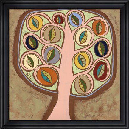 Framed Calming Tree 3 Print