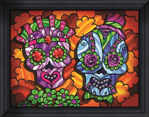 Framed Day of the Dead 1 Print