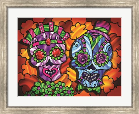 Framed Day of the Dead 1 Print